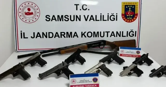 Sosyal medyadan havaya ateş ettiği belirlenen 10 zanlı yakalandı Samsun Haberleri