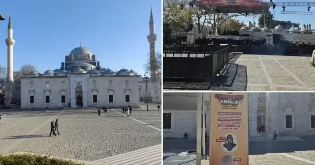İBB nin cami önündeki konserine tepki yağıyor: Vatandaşlardan protesto çağrısı Gündem Haberleri