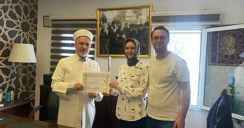 Ukrayna vatandaşı Khrystyna, Müslüman olup Kevser ismini aldı