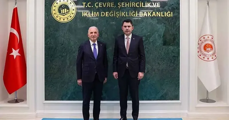 Bakan Kurum, Ümraniye Belediye Başkanı Yıldırım ı kabul etti