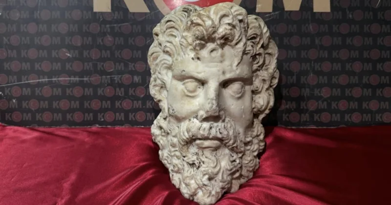 2 bin yıllık Zeus heykel başı ele geçirildi