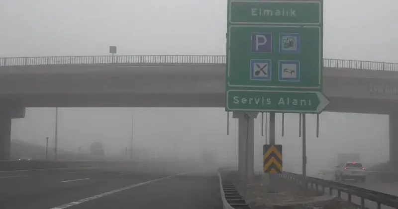 Bolu Dağı geçişinde sis etkili oldu