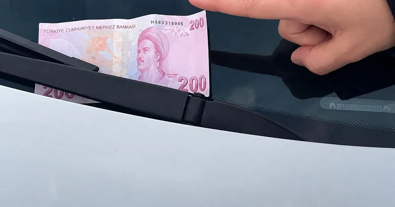 Arabanızın camında 200 TL gördüyseniz sakın almayın