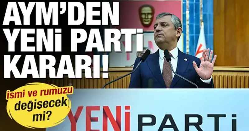 AYM, Yeni Parti için kararını verdi! İki senaryo masadaydı
