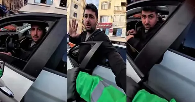 İstanbul da öfke nöbeti geçiren sürücü 180 bin liralık cezayı hatırlayınca pamuk gibi oldu