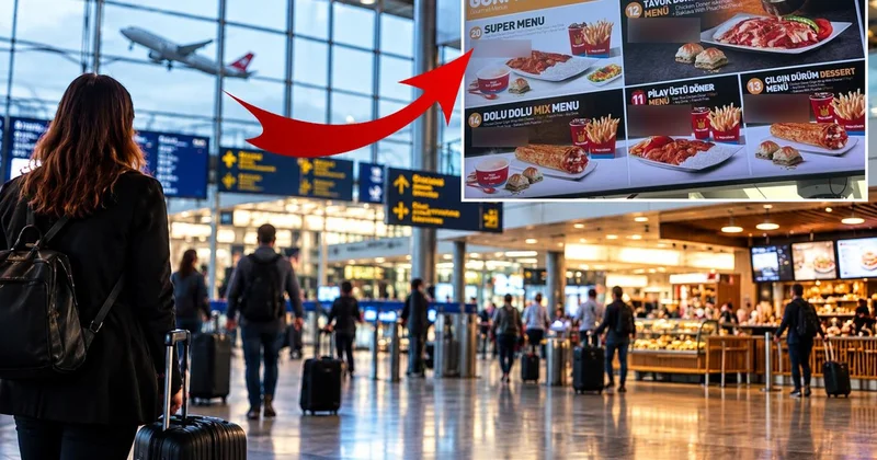 Uçak biletinden pahalı tavuk döner! Menü fiyatlarını görenler isyan etti
