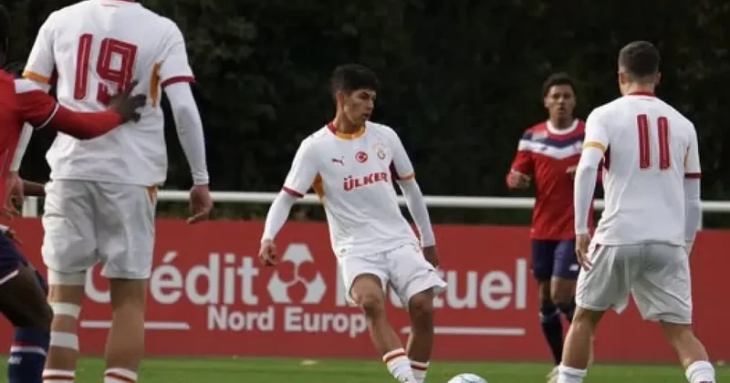 Galatasaray ın gençleri Fransa da Lille e direnemedi!