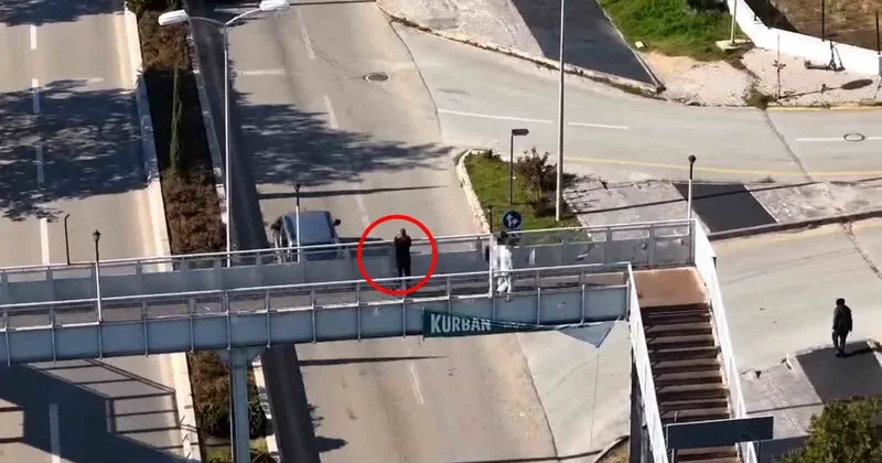 Kırıkkale de aracını bırakıp kaçan sürücüyü dron yakaladı, 200 bin lira ceza kesildi