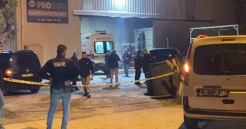 Bursa Nilüfer de boyahanede düşen demir blok 24 yaşındaki gencin ölümüne yol açtı