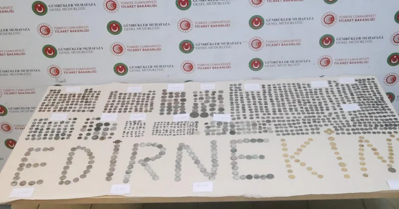 Edirne deki sınır kapılarında 7 bin 160 parça tarihi eser ele geçirildi