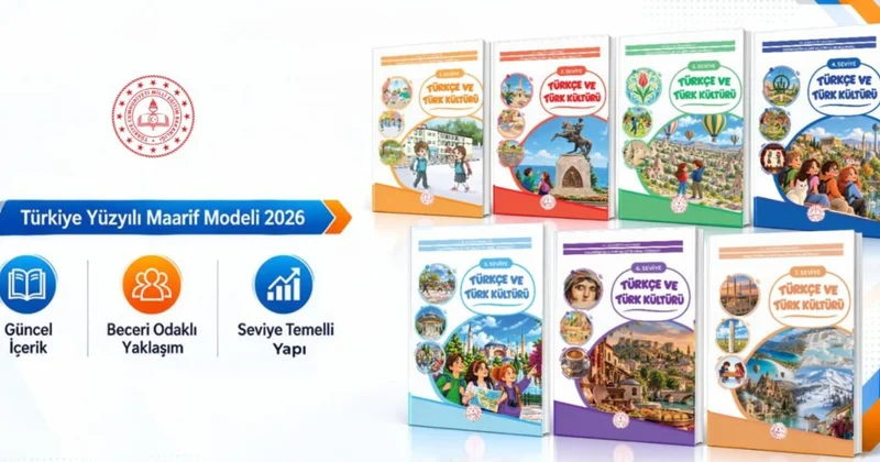 MEB den yurt dışındaki Türk çocuklarına 7 seviyeli ders kitabı seti