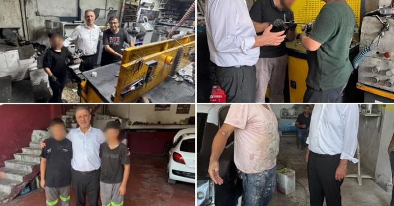 AKP’li vekil çocuk işçilerle poz verdi! ‘Sanayi esnafımızın çayını içtik’ dedi Sözcü Gazetesi