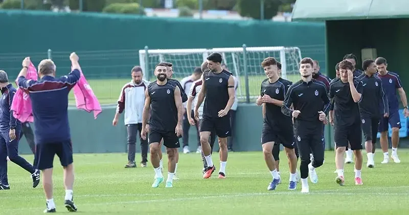 Trabzonspor, Hearts maçı hazırlıklarını tamamladı