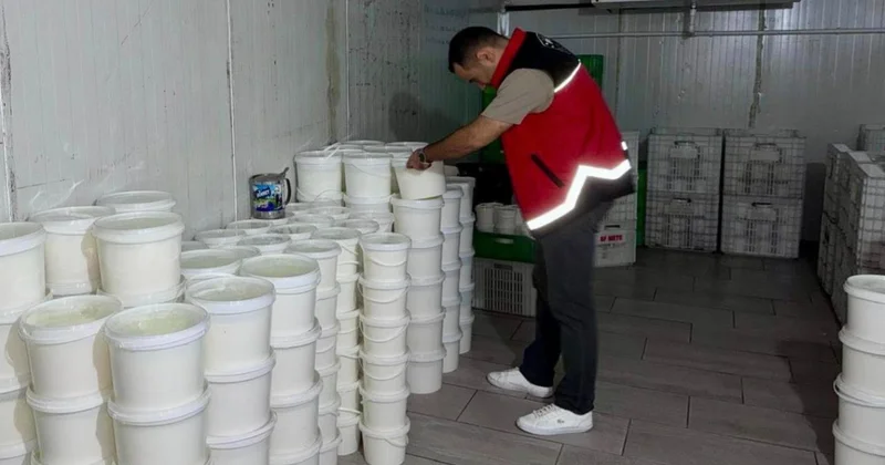 Hatay da etiketsiz 2,3 ton süt ürünü imha edildi
