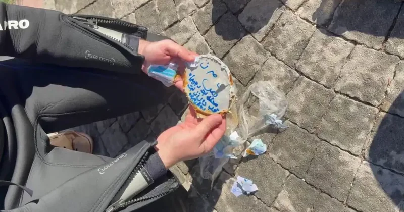 Baraj dibini temizlerken neye uğradıklarını şaşırdılar