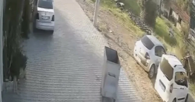 Çöp konteyneri çöp kamyonun peşinden sürüklendi; o anlar kamerada Muğla Haberleri