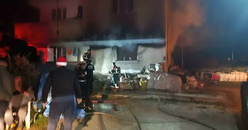 Sobadan çıkan yangında 1 kişi yaralandı