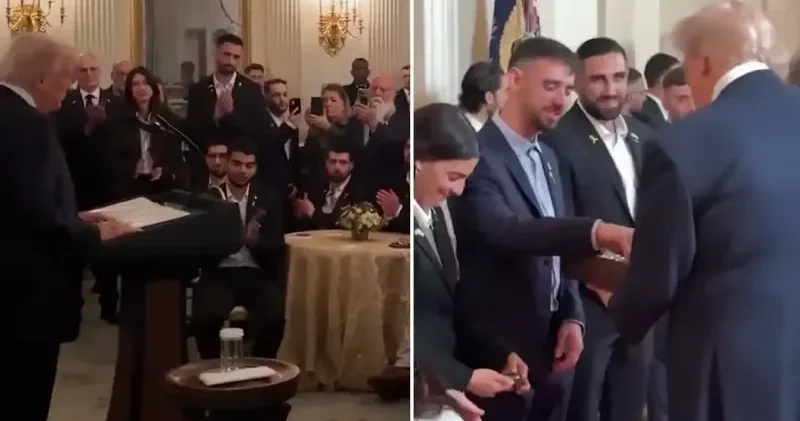 Trump serbest bırakılan İsrailli esirler ve aileleriyle bir araya geldi Amerika Haberleri