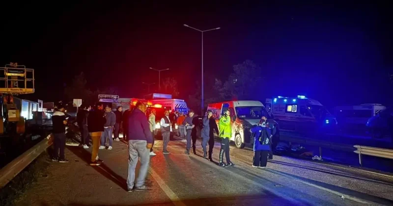 Bursa’da meydana gelen zincirleme kazada 1 kişi ölü, 13 yaralı