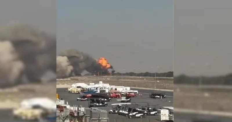 Hint savaş uçağı Dubai de düştü