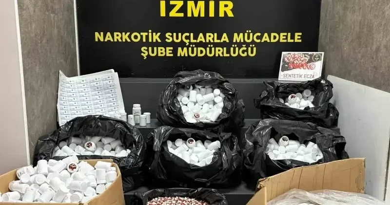 İzmir’de 316 binin üzerinde uyuşturucu hap yakalandı Gündem Haberleri