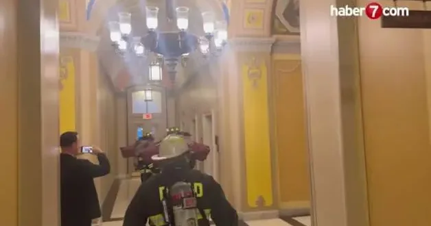 Washington daki ABD Kongresi metrosunda yangın çıktı