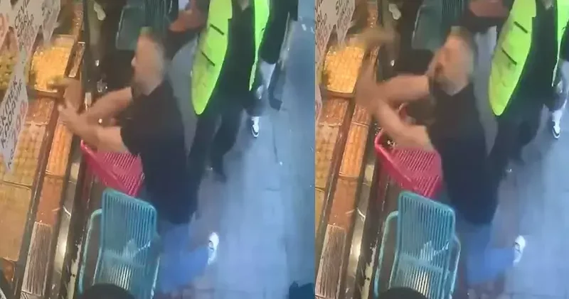 Bayrampaşa da iş yerinin önünde yapılan temizlikten rahatsız oldu; çekiçle saldırdı