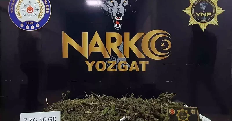 Yozgat’ta 7 kilo esrar ele geçirildi
