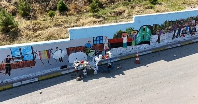 Babadağ duvar resimleriyle güzelleşiyor Denizli Haberleri
