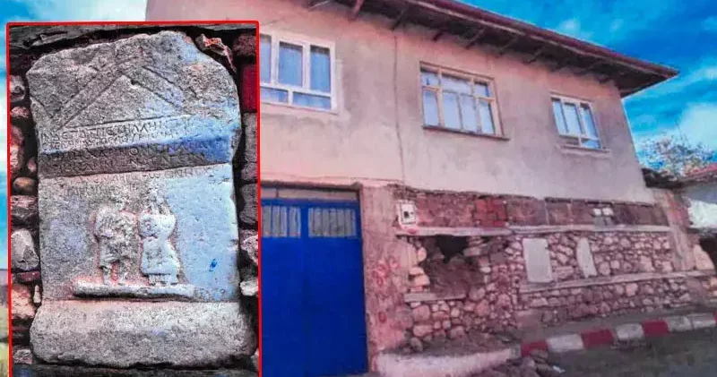 Evin duvarındaki tarihi eseri çalıp tahrip eden muhtar tutuklandı