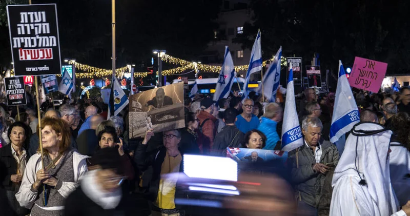 İsrail in başkenti Tel Aviv de hükümet karşıtı protesto düzenlendi Dış Haberler