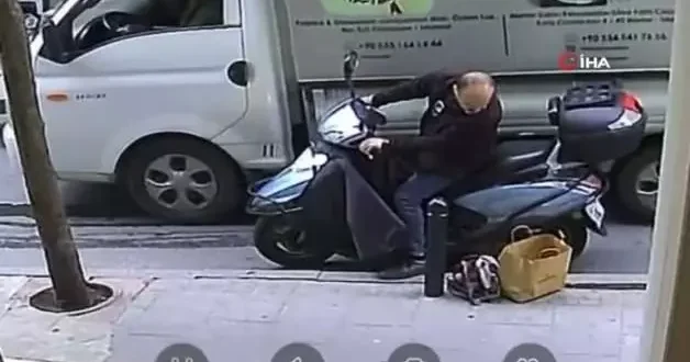 Kaldırımdaki taşlama makinesini çalan şüpheli tutuklandı