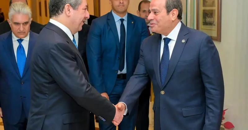 Sisi, Barzani yi kabul etti: Irak ın toprak bütünlüğü kırmızı çizgimizdir