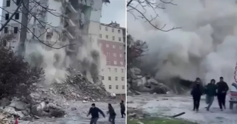 Beylikdüzü nde Bina Çöktü, Çocuklar Kurtuldu