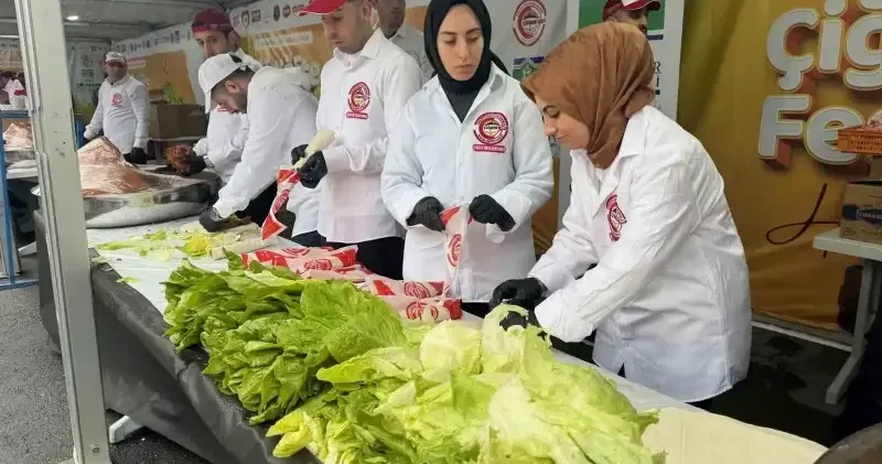 5 ton çiğ köfte dağıtıldı: Bahçelievler’de çiğ köfte festivali İstanbul Haberleri