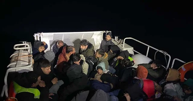 Bodrum açıklarında 39 kaçak göçmen ile 1 organizatör yakalandı Muğla Haberleri