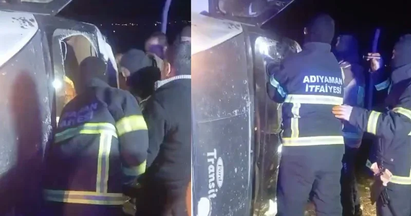 Minibüs şarampole yuvarlandı! Yaralılar var Sözcü Gazetesi