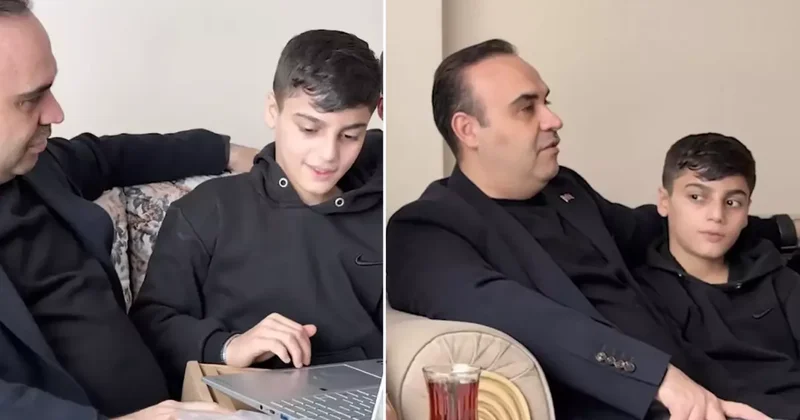 Altın dolu çantayı iade eden çocuklara Bakan Kacır dan ödül