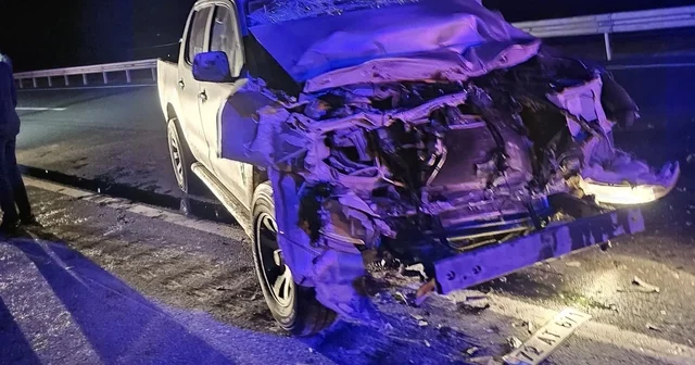 Nusaybin de kamyonetin TIR a arkadan çarptığı kazada 5 yaralı Mardin Haberleri
