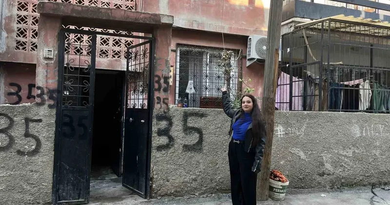 Adana da kargocu kargoyu bahçeye fırlattı