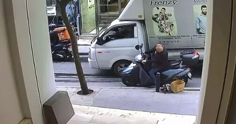 Şişli de taşlama makinesi hırsızlığı kamerada