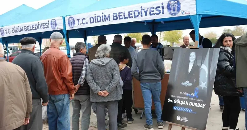 Didim’de merhume başkan Durbay için lokma hayrı düzenlendi