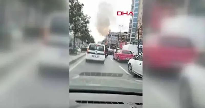 Esenyurt ta iş yerinde yangın