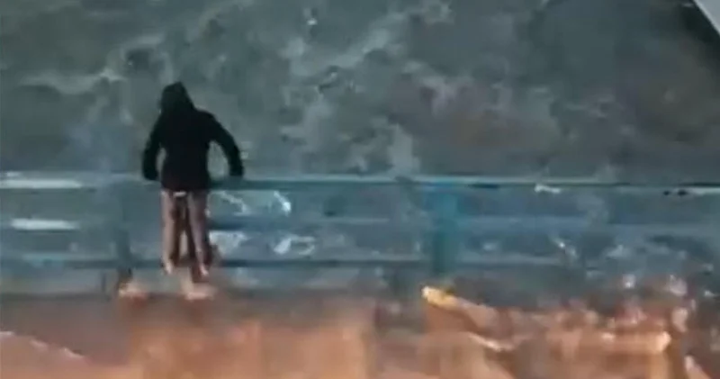 İzmir de zor anlar! Dere taştı, her yer göle döndü! Son dakika haberleri