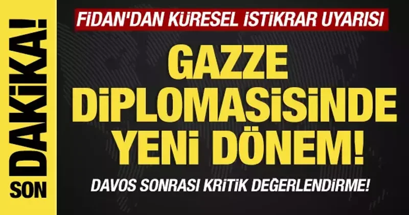 Son dakika... Hakan Fidan dan Barış Kurulu açıklaması! Gazze diplomasisinde yeni dönem!