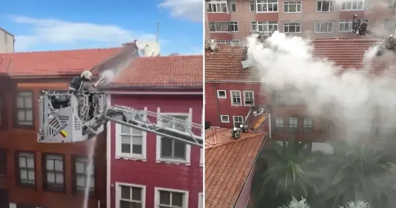 Fatih te dergahta çıkan yangın söndürüldü Hayat Haberleri