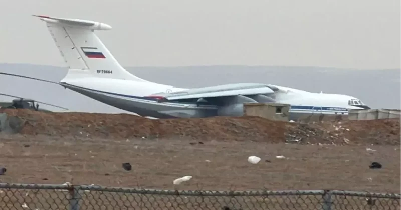 Esad dan sonra ilk kez Rus uçağı Kamışlı Havalimanı nda