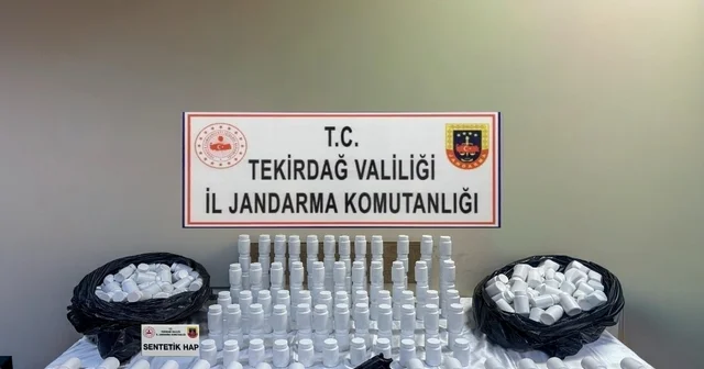 Tekirdağ da narkotik operasyonu: Yüklü miktarda sentetik ecza ele geçirildi Tekirdağ Haberleri
