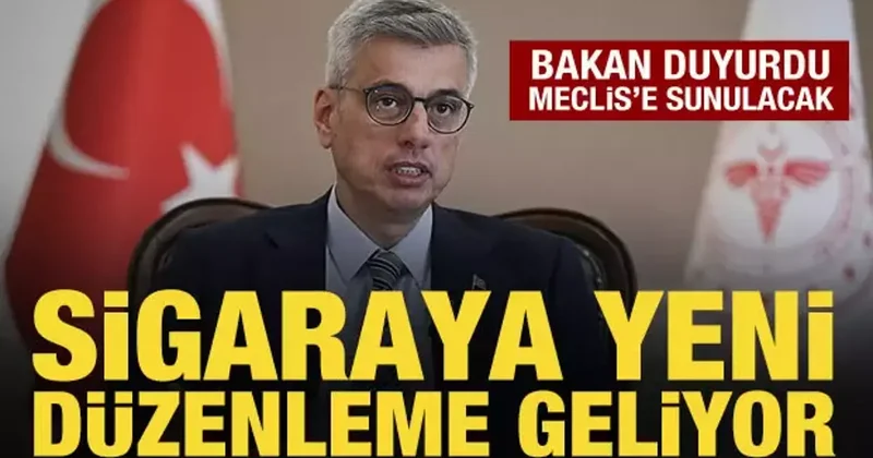 Bakan Memişoğlu açıkladı: Sigaraya yeni düzenleme geliyor