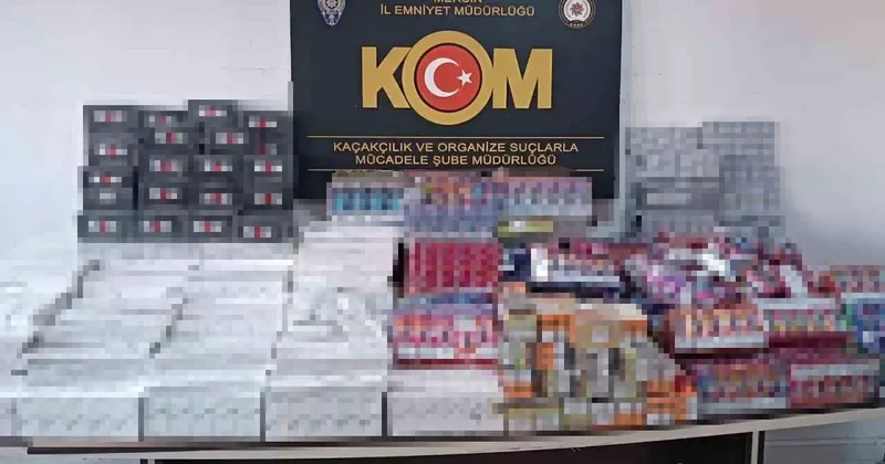 Mersin’de binlerce kaçak ürün ele geçirildi